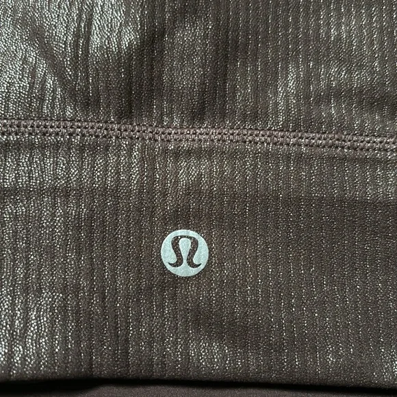 LULULEMON ALIGN ASYMMETRICAL RIBBED BRA *SHINE IN ESPRESSO SZ 6 NWT - Picture 3 of 8